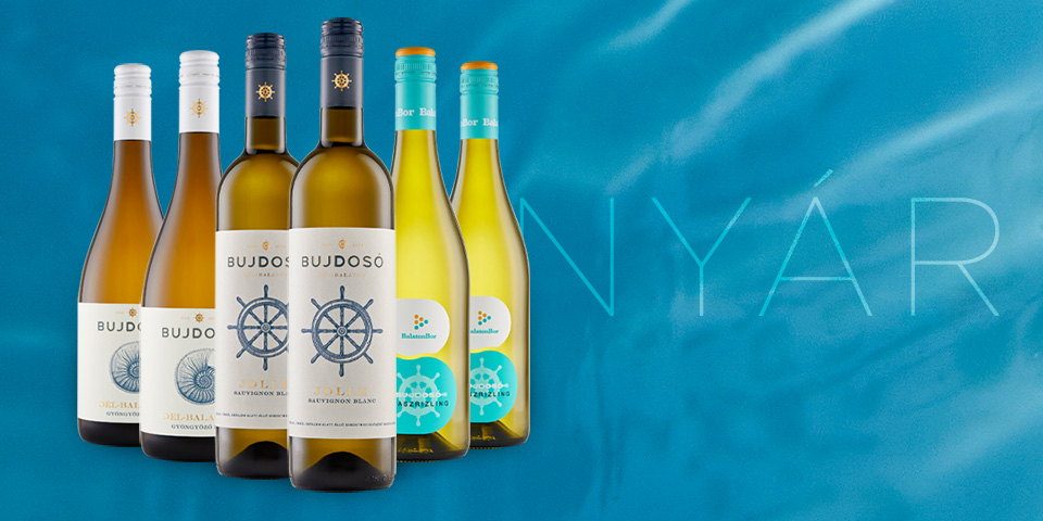 Bujdosó Nyár borcsomag Dél-Balatoni borokkal, gyöngyözőborral, sauvignon blanc-nal és olaszrizlinggel