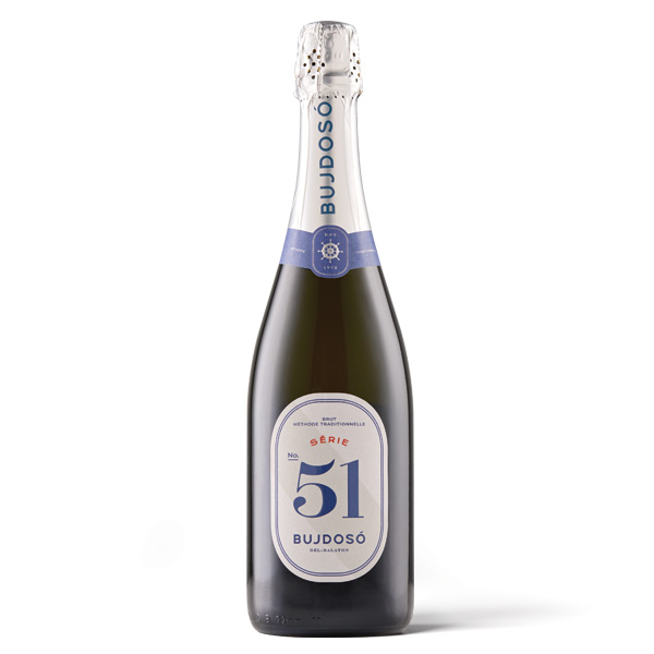 Bujdosó Série 51 Brut pezsgő palackja